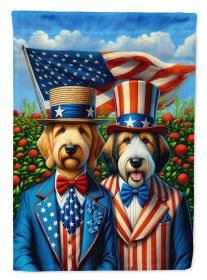 All American Otterhound House Flag Large Porch Sleeve Decorative Outside Yard Banner Artwork Wall Hanging, Polyester, House Size, Multicolor