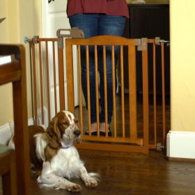 One Touch Gate Extension (Option: Touch Gate II in Brown)