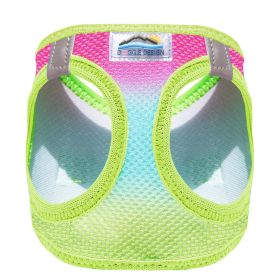 American River Choke Free Dog Harness Ombre Collection (Color: Rainbow, size: XX-Small)