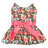 Blooming Blue and Peach Floral Dog Dress