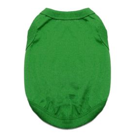 Cotton Dog Tank (Color: Emerald Green, size: X-Small)