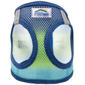 American River Choke Free Dog Harness Ombre Collection (Color: Northern Lights, size: large)