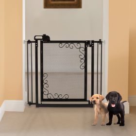 One Touch Gate Extension (Option: Touch Metal Mesh Pet Gate in Antique Bronze)