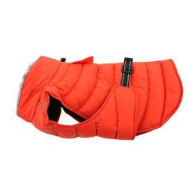 Alpine Extreme Weather Puffer Coat (Color: Orange, size: large)