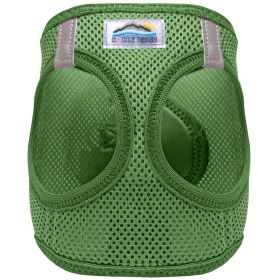 American River Solid Ultra Choke Free Dog Harness (Color: Dark Forest Green, size: medium)