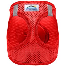 American River Solid Ultra Choke Free Dog Harness (Color: Red, size: large)