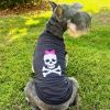 Pirate Skull with Pink Bow Dog Shirt
