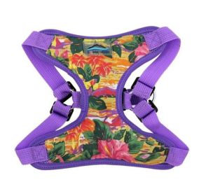 Wrap and Snap Choke Free Dog Harness by Doggie Design (Color: Sunset Hibiscus, size: small)