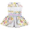 Pastel Meadow Dog Dress with Matching Leash